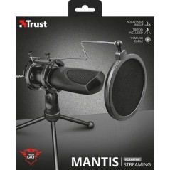 "Trust Gaming GXT 232 Omni-directional Microphone - Premium Sound Quality, Sleek Black Design, Ideal for Streaming & Gaming"